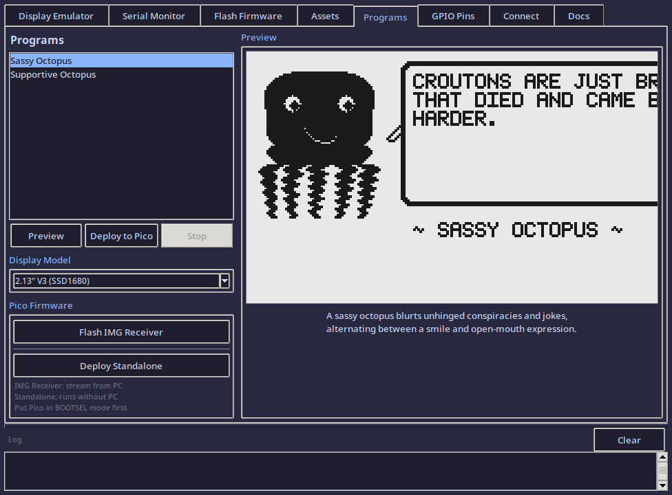 Programs — preview canvas