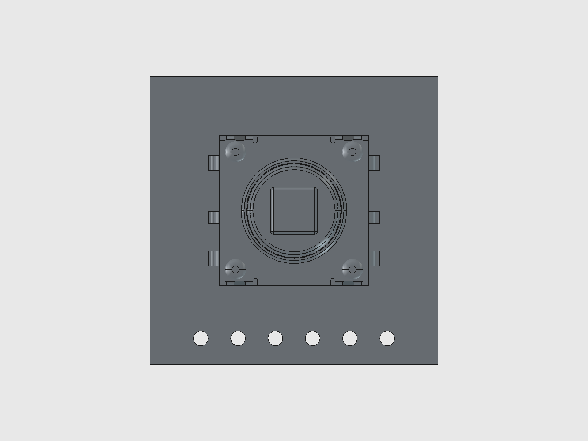 Joystick PCB in the FreeCAD assembly