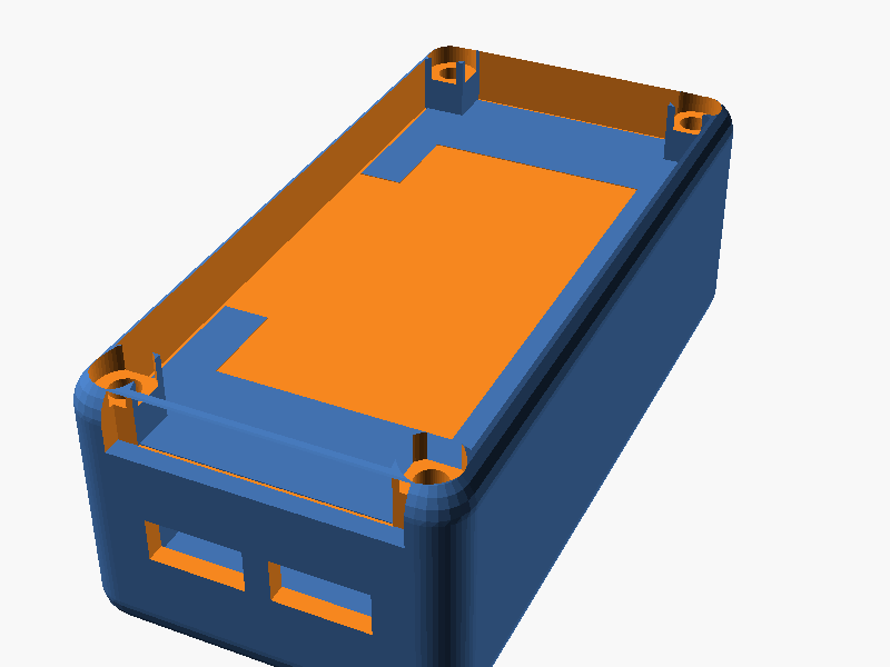 Full enclosure assembly — CAD render