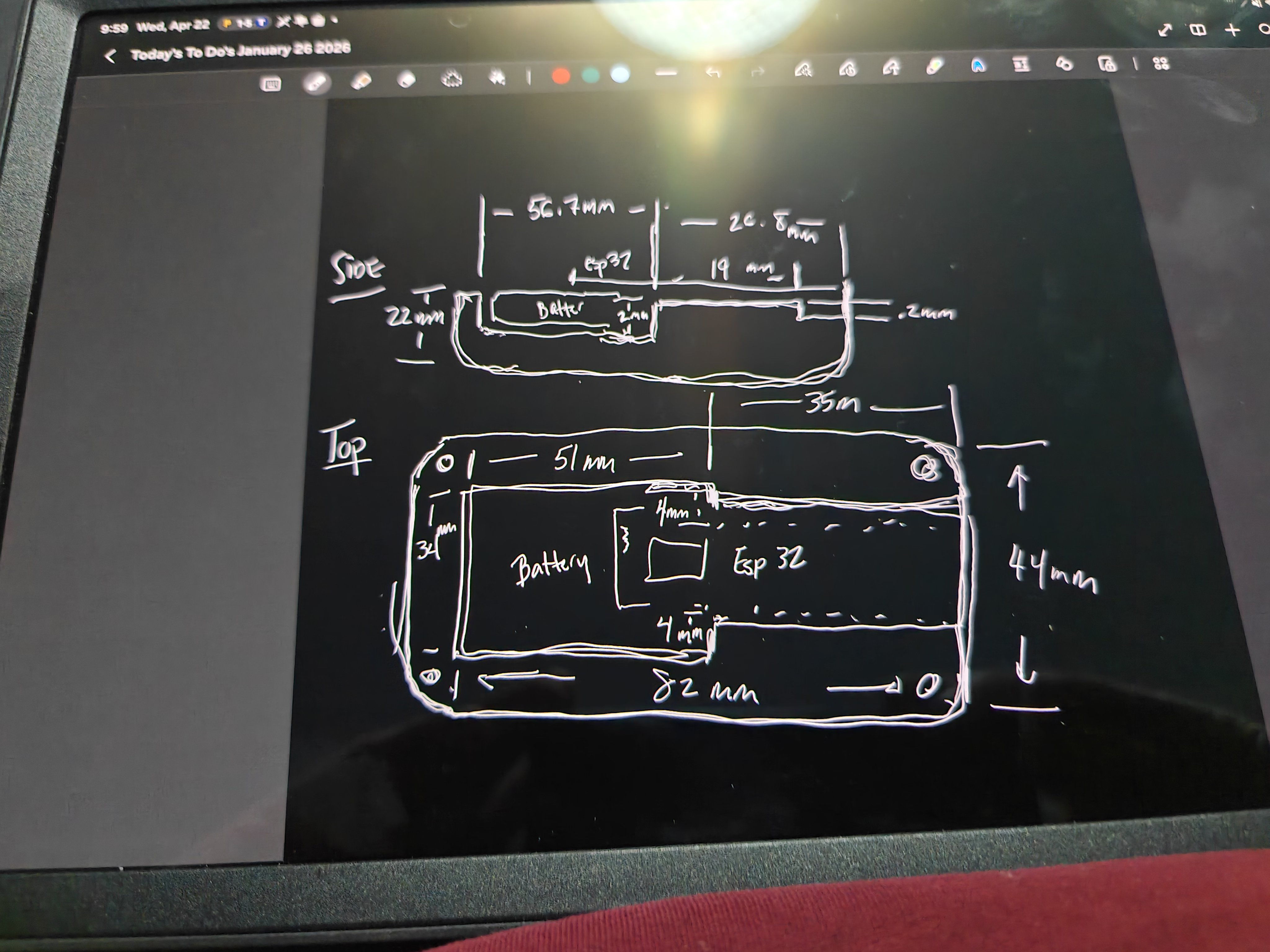 Rev 2 component layout sketch