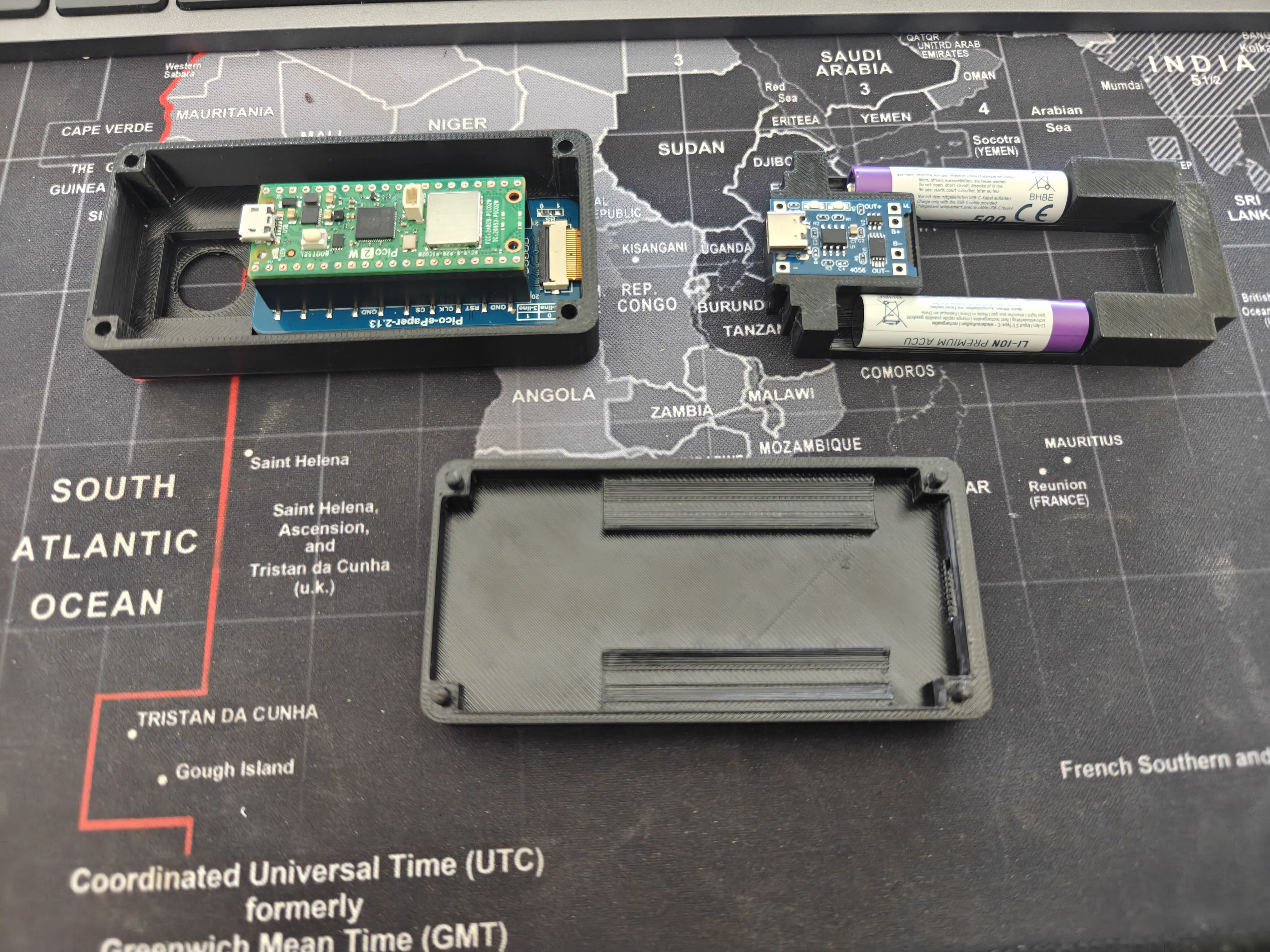 Rev 2 v3 exploded layout — all three parts