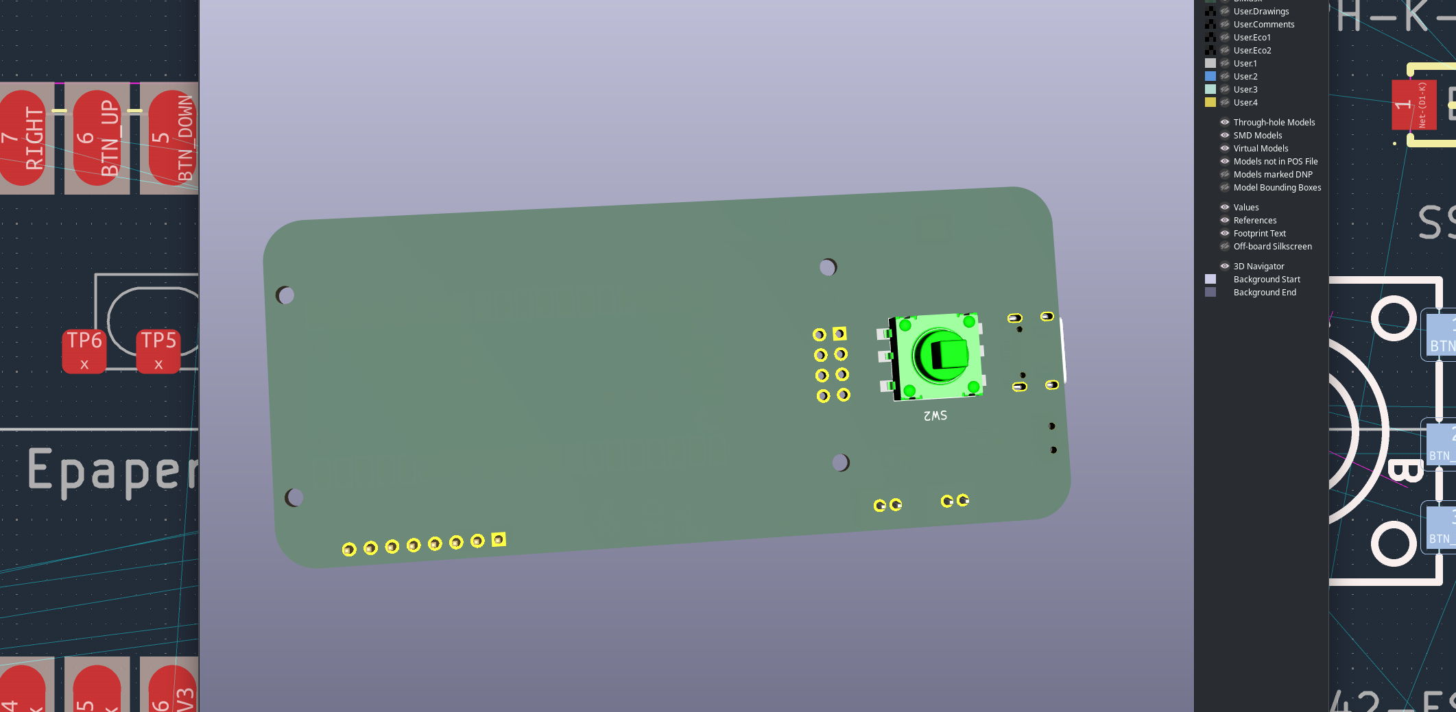 Dilder Full Board Rev 1 — 3D bottom view