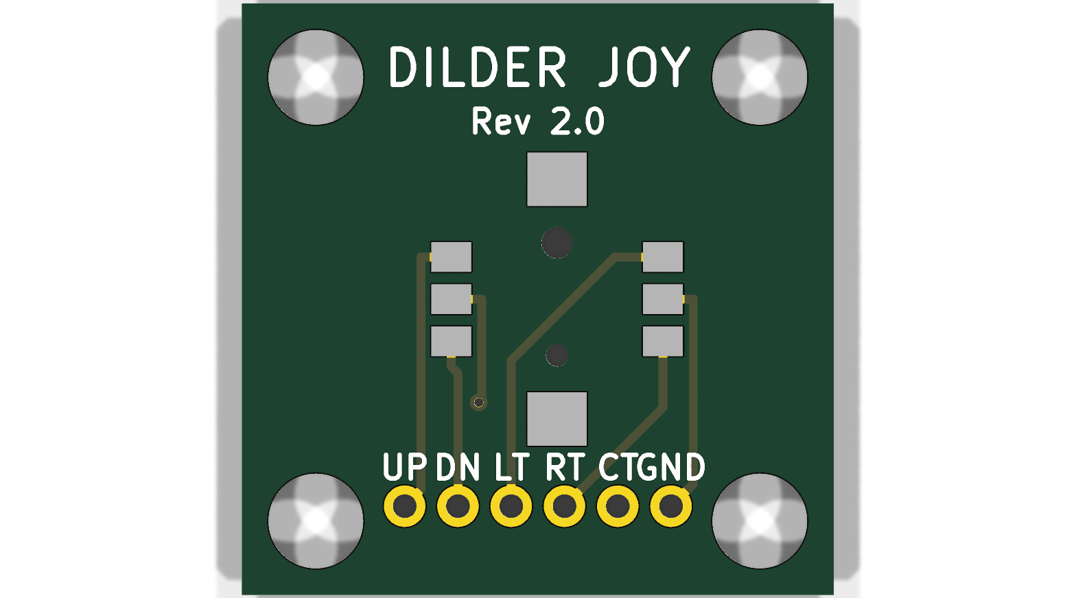 Joystick PCB Rev 2.0 — top