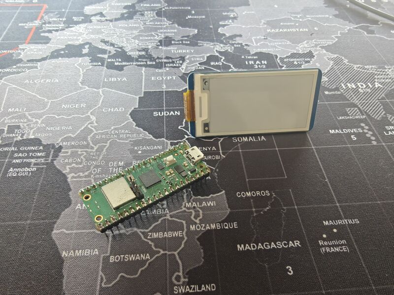 Pico W and e-Paper display — the two components you need