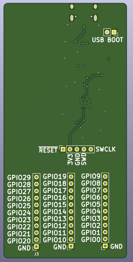 RP2040 Design Guide — PCB front render
