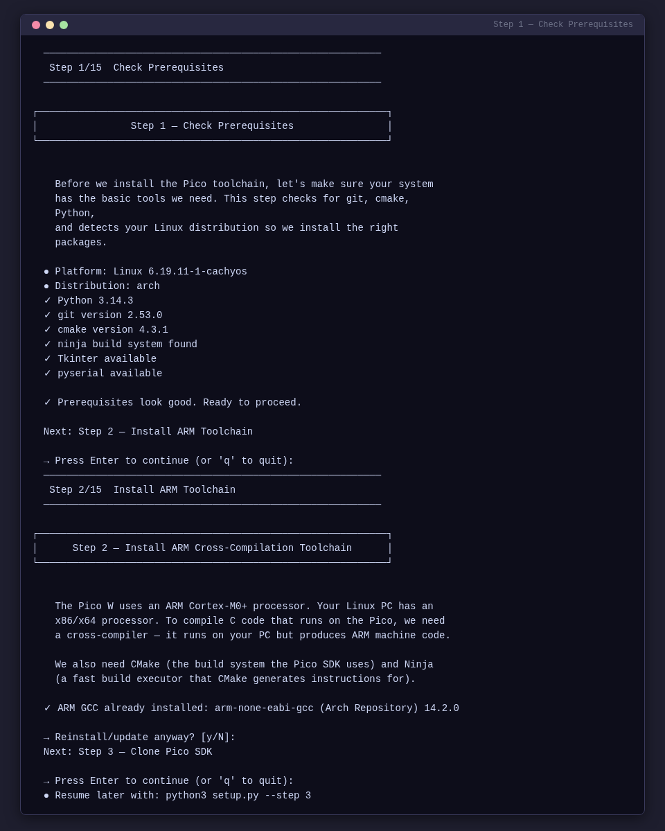 Step 1 — Prerequisites check