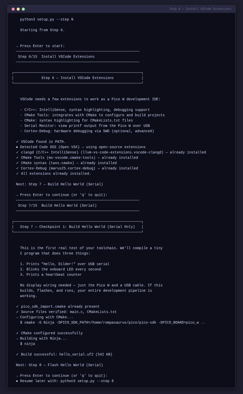 Step 6 — Install VSCode Extensions
