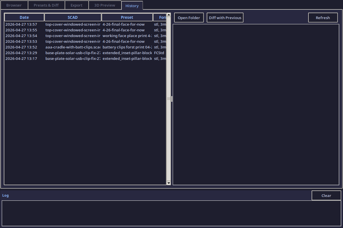 History tab
