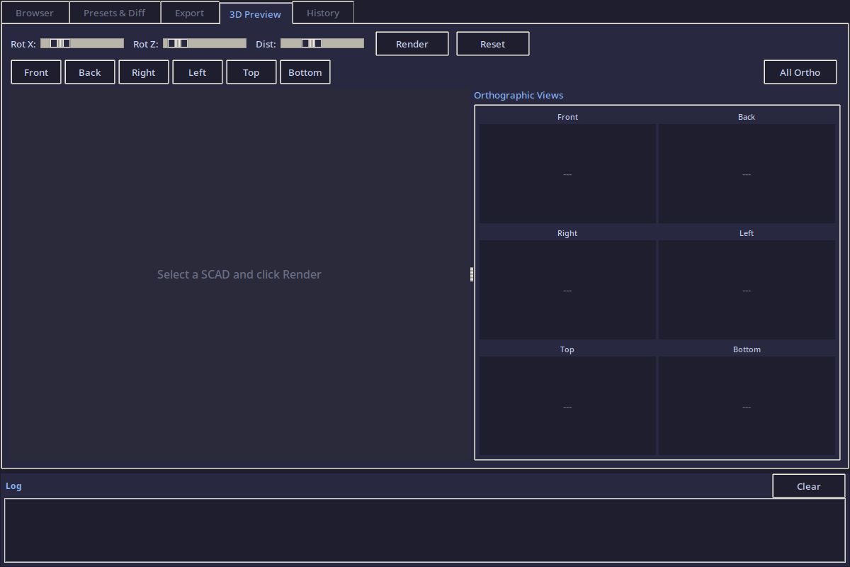 3D Preview tab